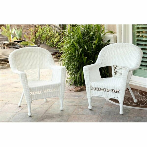 Propation W00206-C-2 White Wicker Chair - Set 2 PR3012072